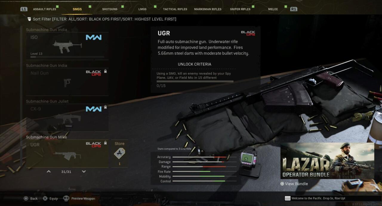 Warzone unlock challenge for UGR