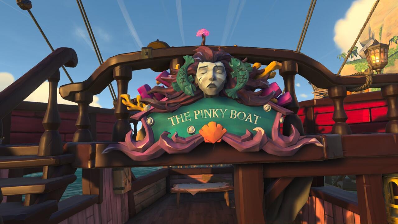 Name your ship something that will strike fear into the hearts of foes. Or, like me, let your daughter name it.