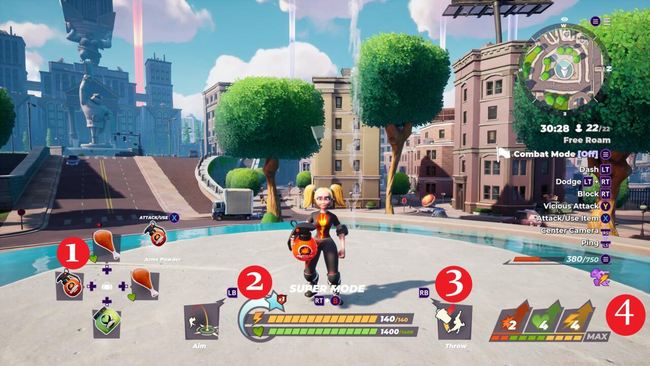 A crash course on Rumbleverse's HUD