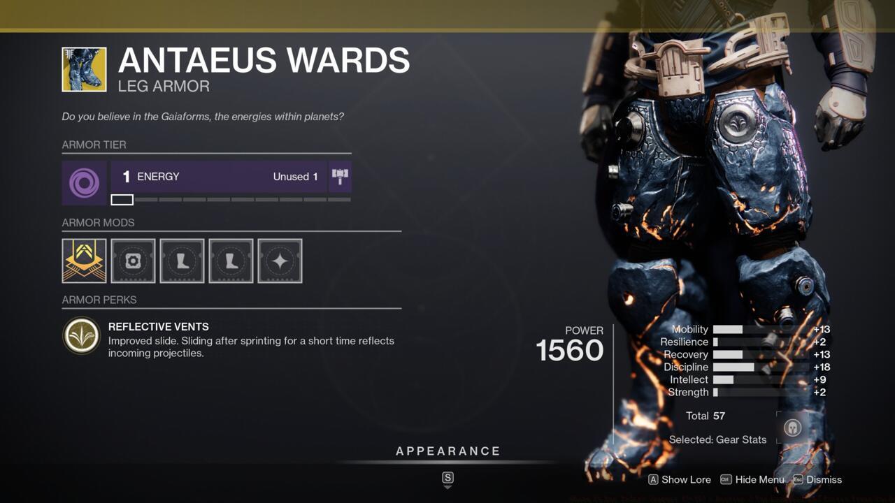 Antaeus Wards let you send your enemies' bullets back at them whenever you slide.