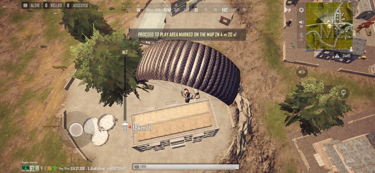 Be careful to not go off course while parachuting.