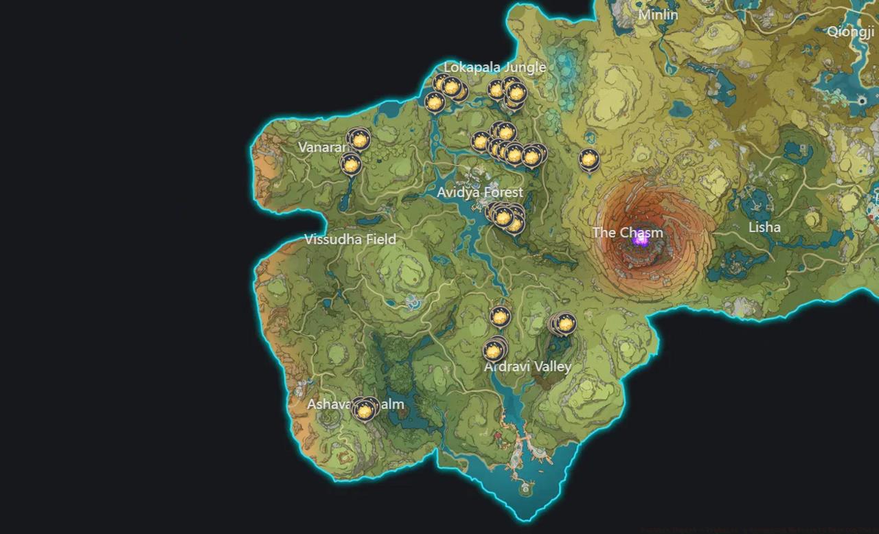 Most Nilotpala Lotus plants are in northeastern Sumeru.