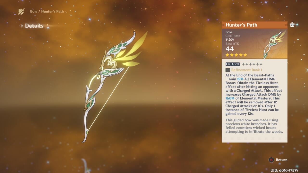 The Hunter's Path five-star bow