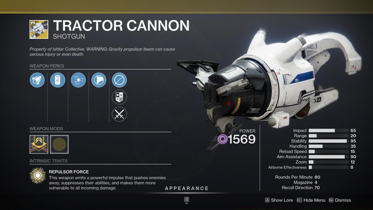 Tractor Cannon is not only great for blasting enemies into oblivion, it also can help you maximize boss damage.