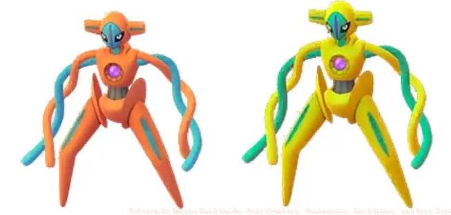 Deoxys Normal forme shiny comparison