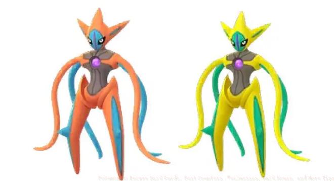 Deoxys Attack forme shiny comparison