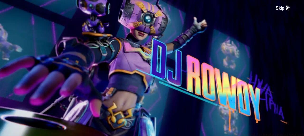Rhapsody's Legendary-tier DJ Rowdy skin is only obtainable via the Party Animal Phase Heist.