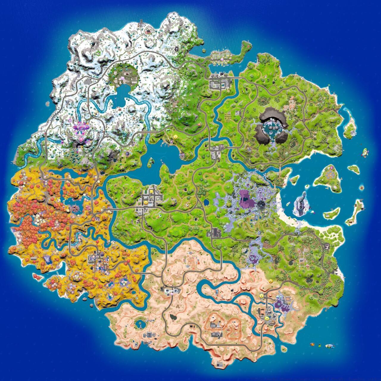 Fortnite Chapter 3, Season 4 map