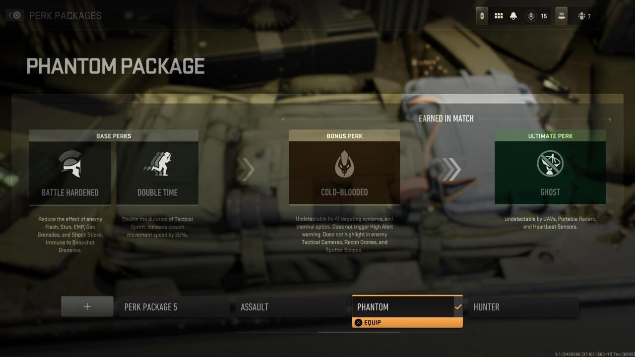 Modern Warfare 2 perk package