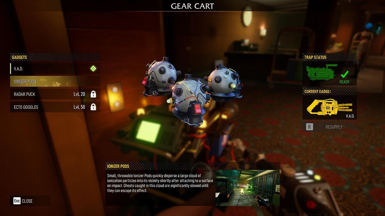 Some gadgets will need to be unlocked before becoming available. 