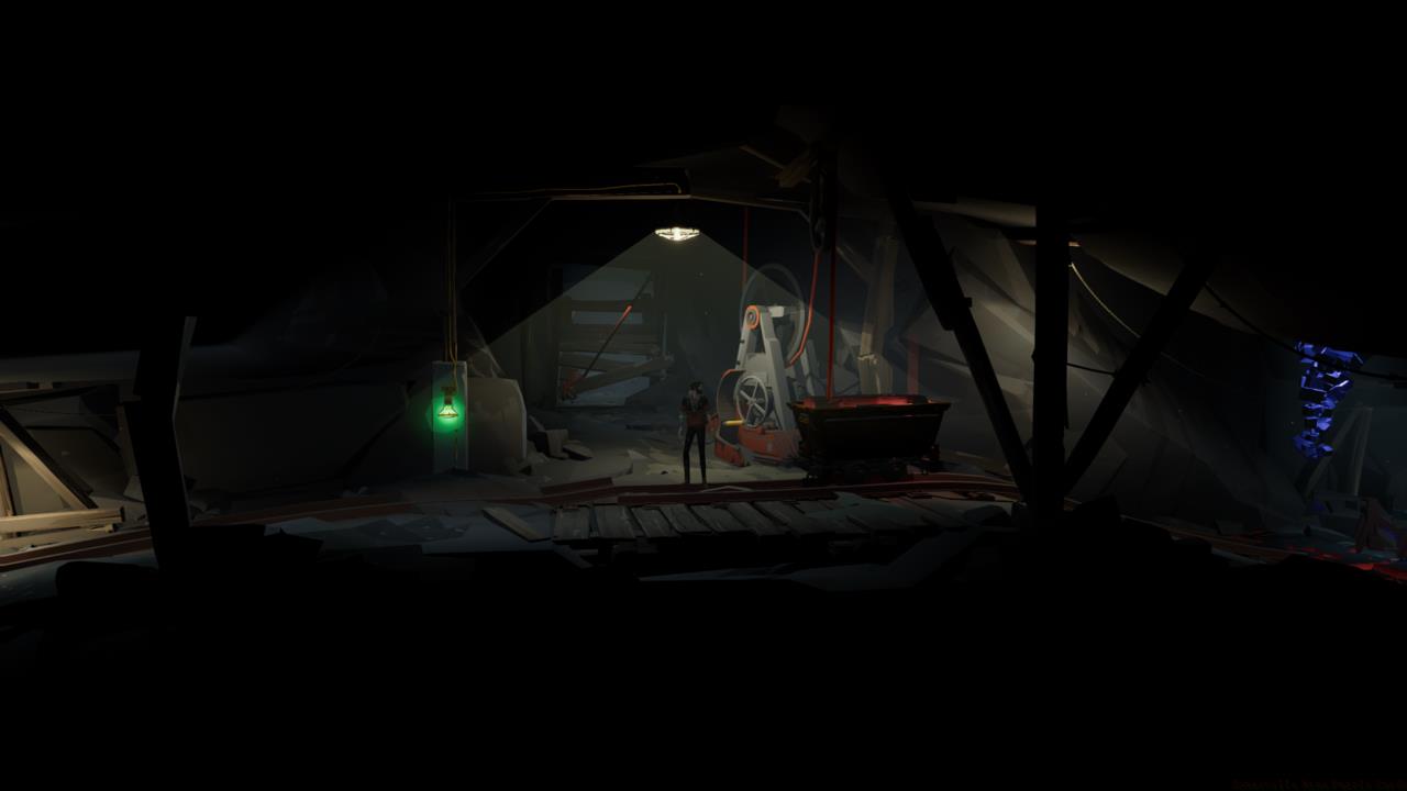 Fill the cart with the blue matter, submerge the cable inside the cart, then solidify the blue matter.