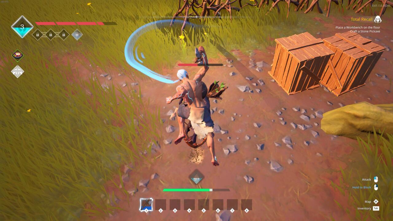 Charge up your special attack, then clear a small mob of early-game enemies.