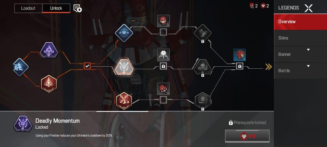 Revenant's perk tree features nine mobile-exclusive perks, along with other unlockable rewards, like Syndicate Packs.
