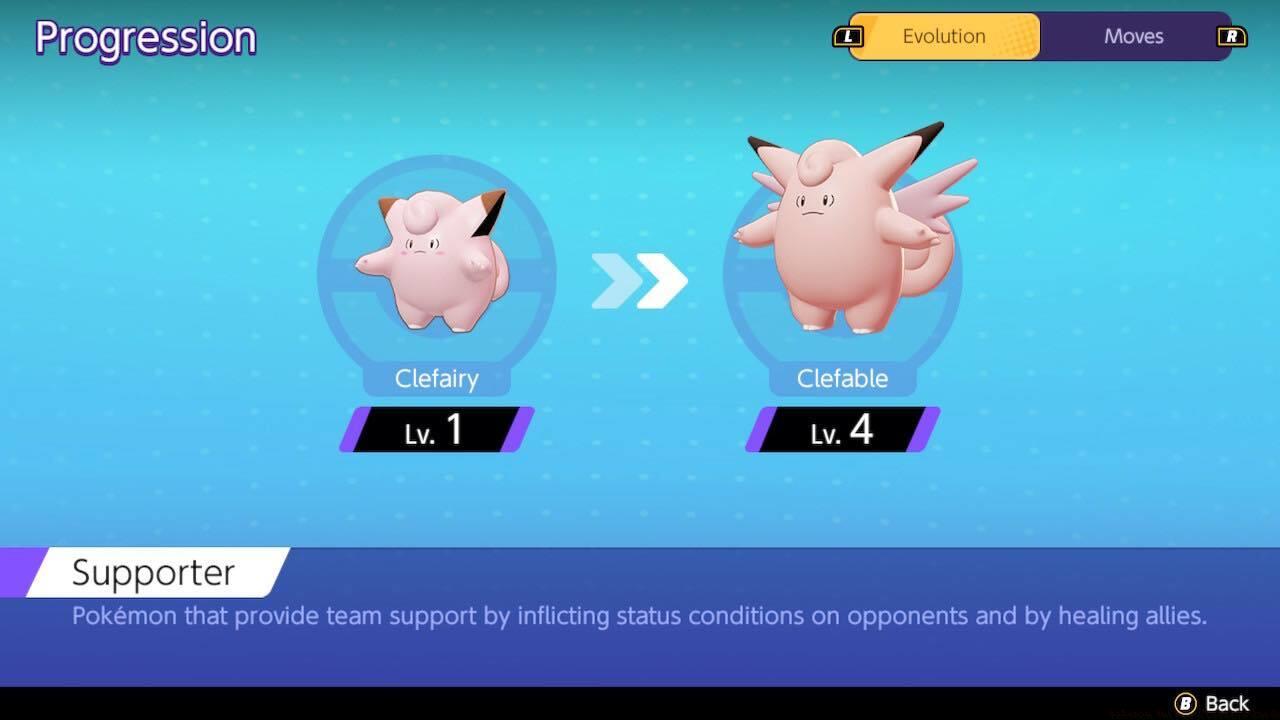 Clefable's Evolution Line.
