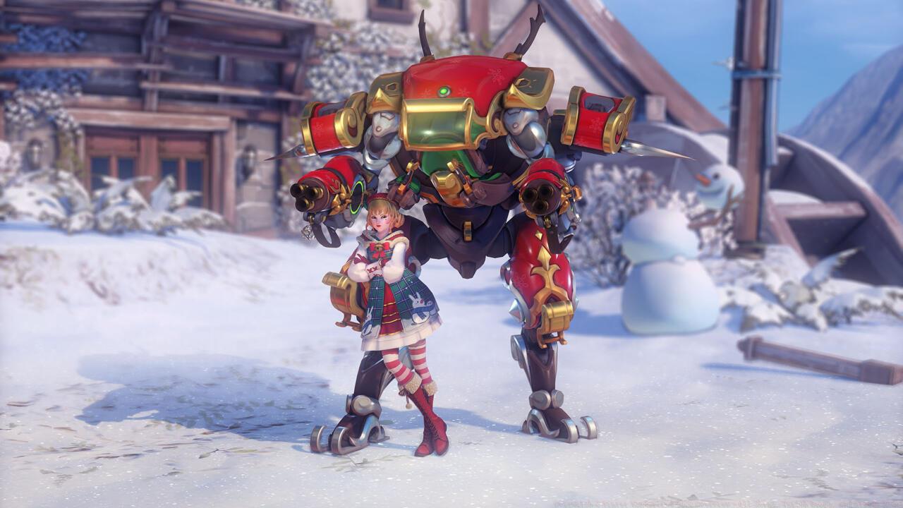 Overwatch 2 Twitch viewers can unlock the Sleighing D.Va skin, which released in during a previous Winter Wonderland.