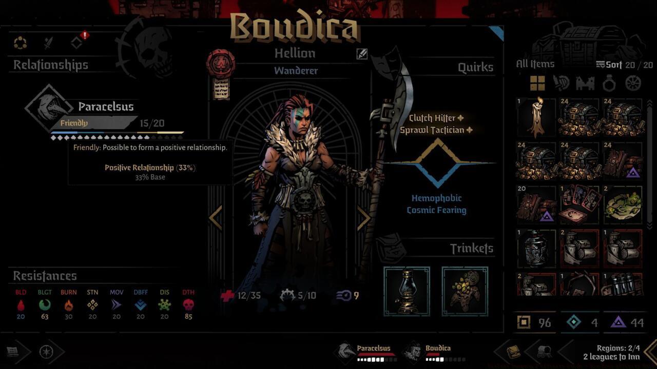 You can always see all Affinity Levels in the Relationships tab of your characters' screens.