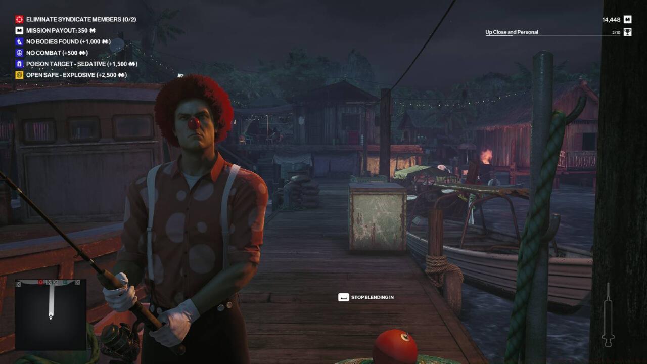 Quit clowning around and get in there.