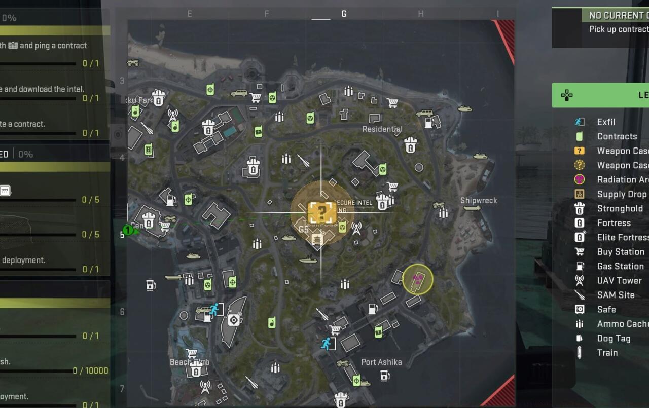 Ashika Island tac map and event location