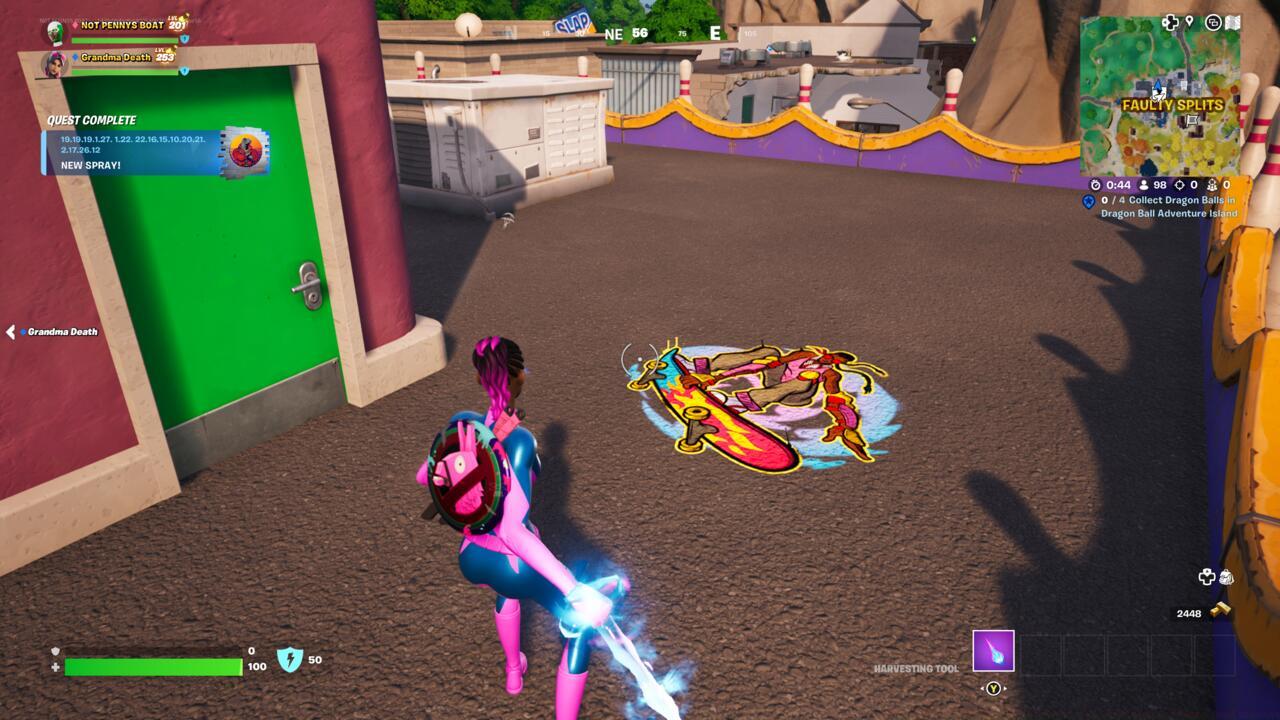 You don't even have to go inside the bowling alley. Spraying on the roof works too.