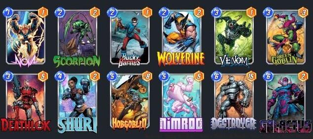 Nasty Nimrod Deck List