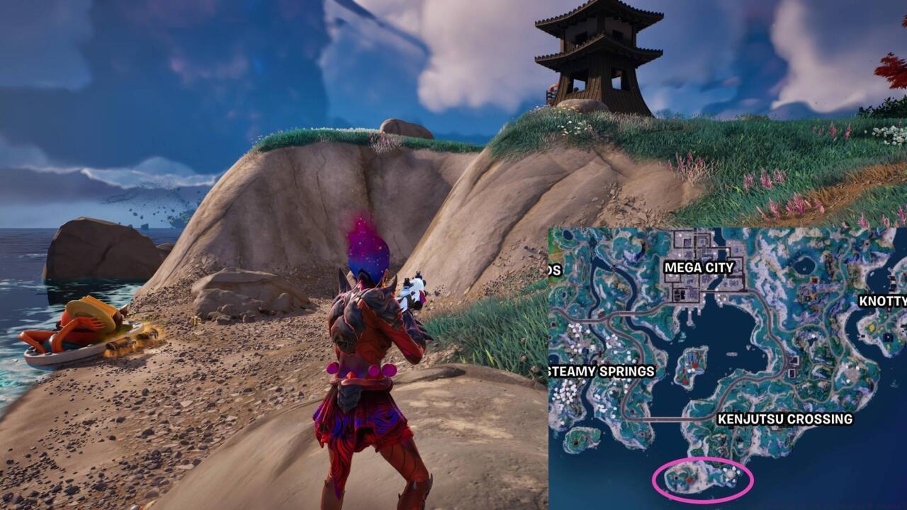 3. The beach to the southwest of Kenjutsu Crossing