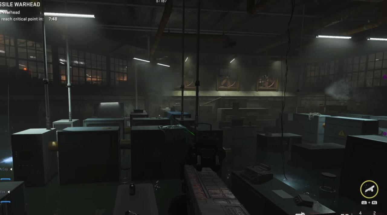 The flooded fan room