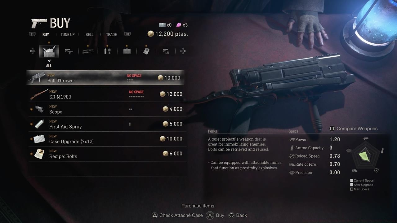 The Bolt Thrower is fairly cheap and compact, so you might want to buy it eventually.