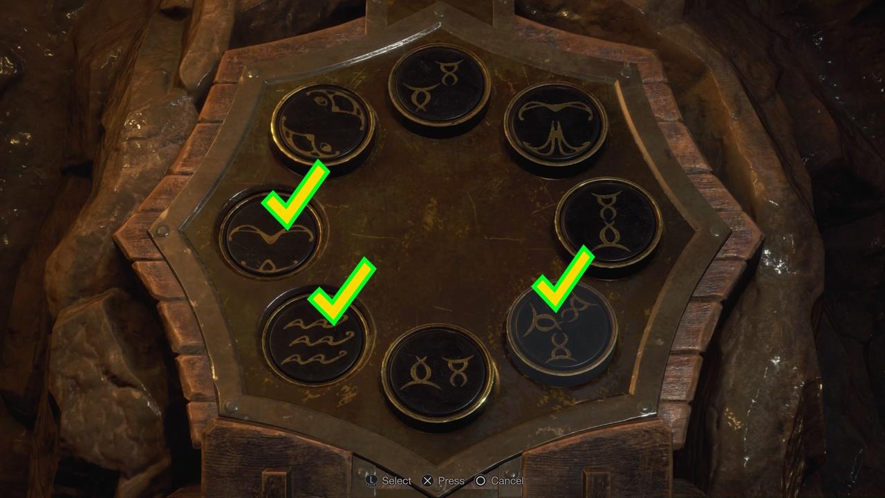 Location #2 puzzle symbols