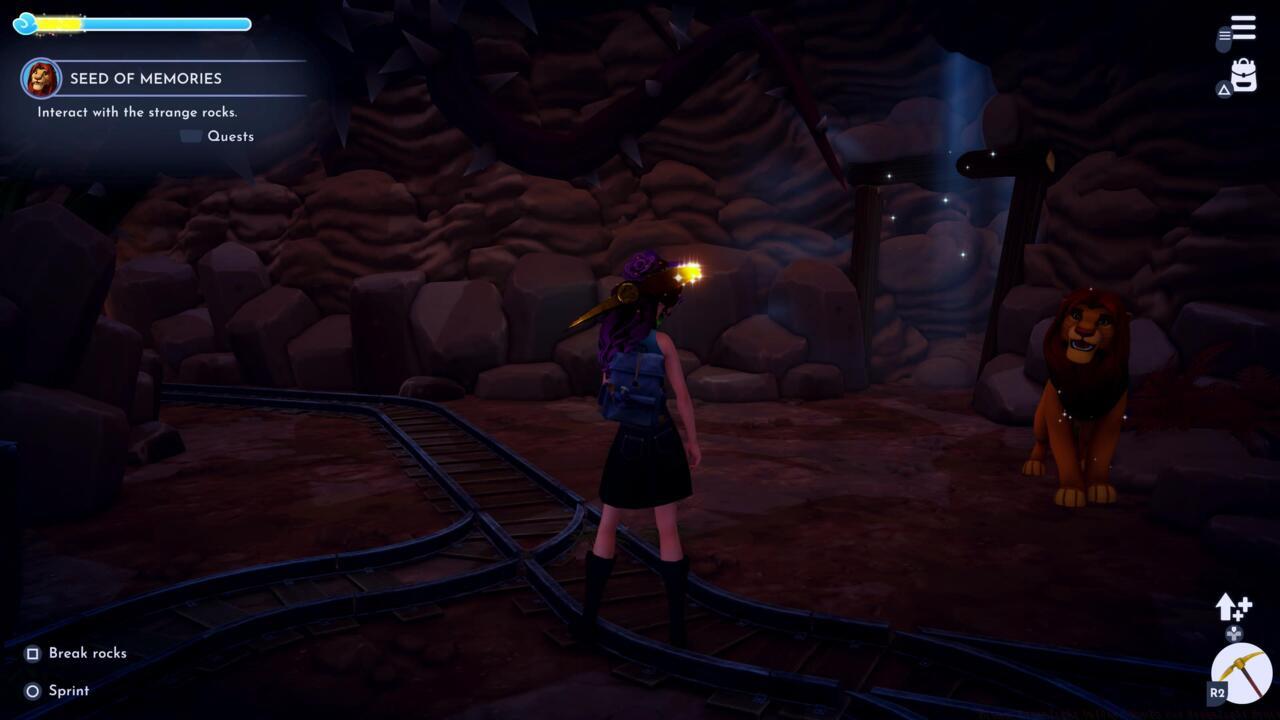 There's a room behind these rocks.