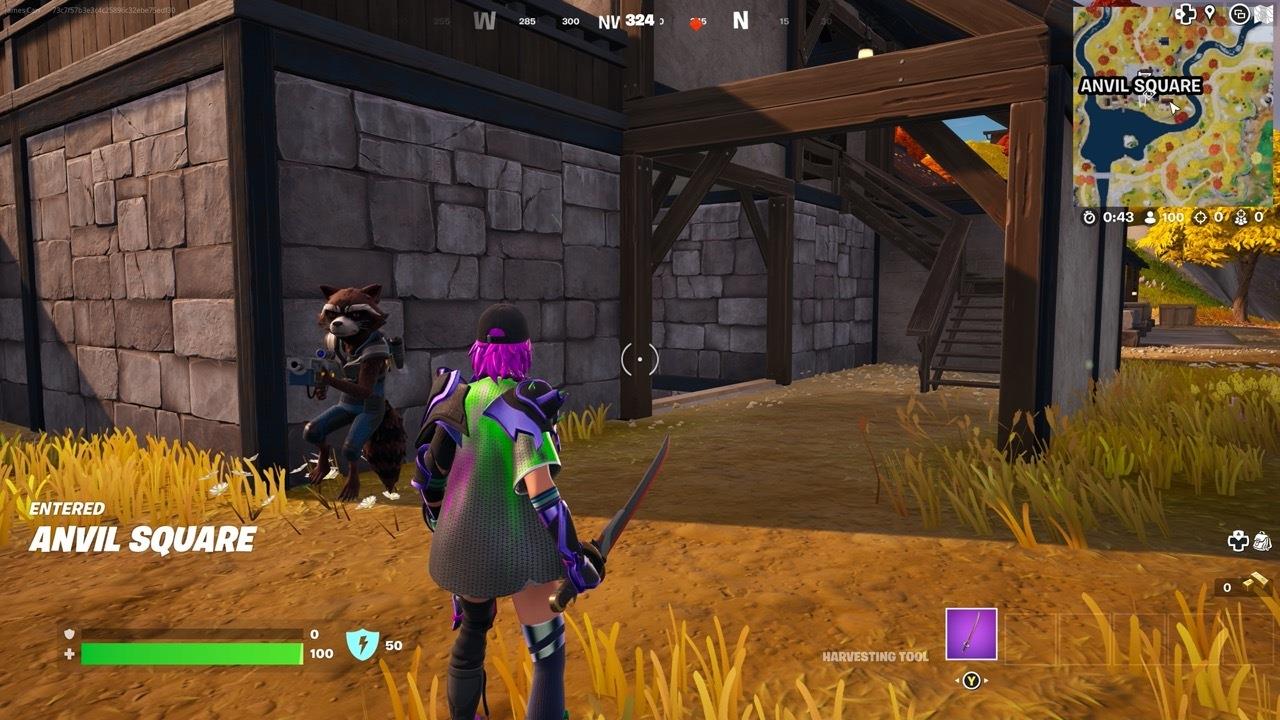 Head under this overhang and down the stairs to the left to enter the basement.