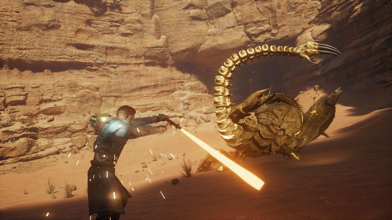 You might think that crystal in the distance is a freebie, until this thing shows up.