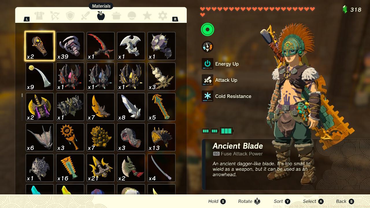 You can see the Fuse attack power via the inventory screen.