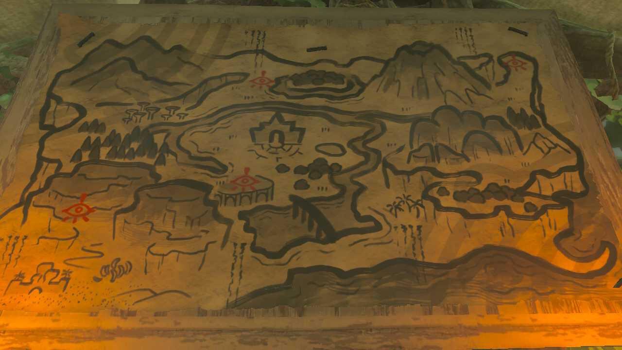 Yiga Armor Set in-game drawn map