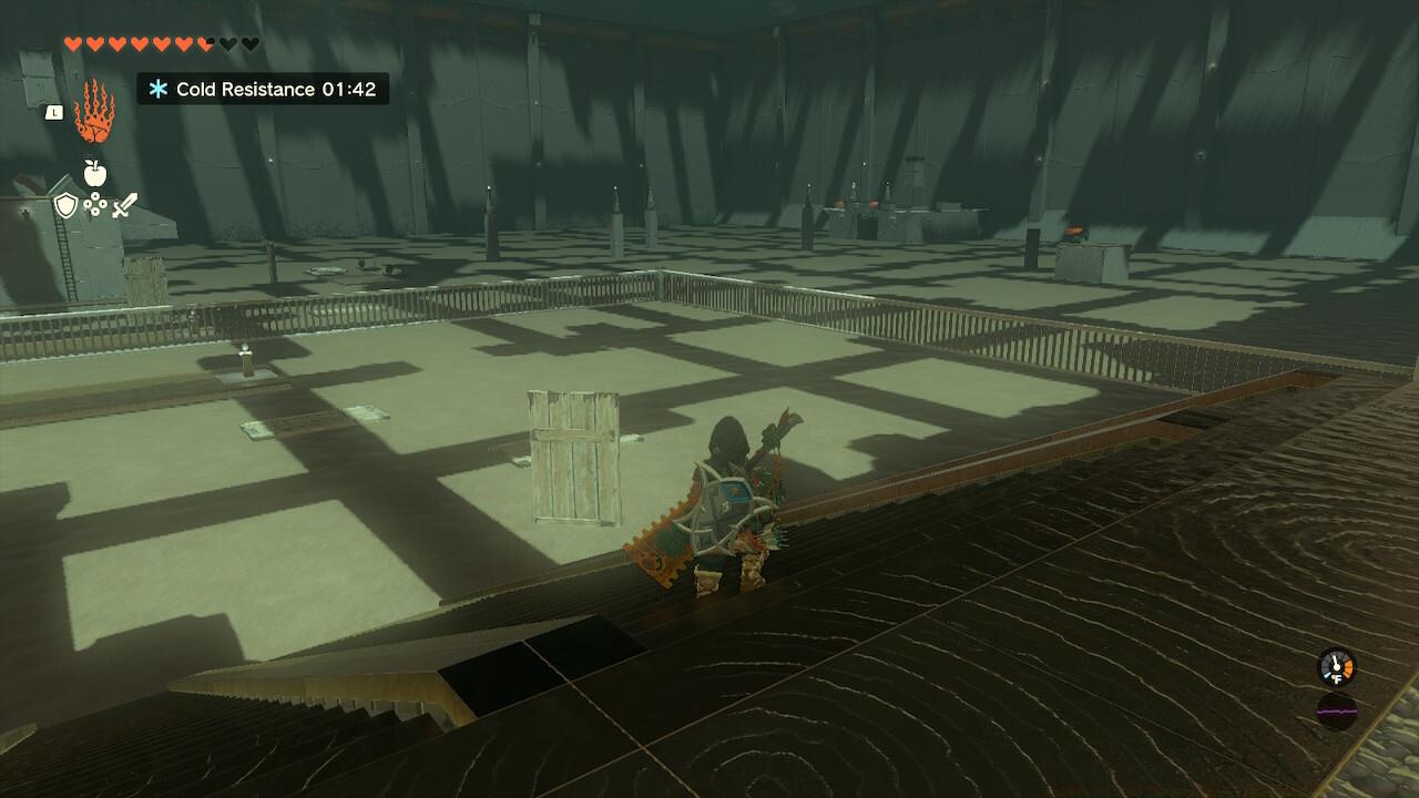 The entire Shrine features moving sands.