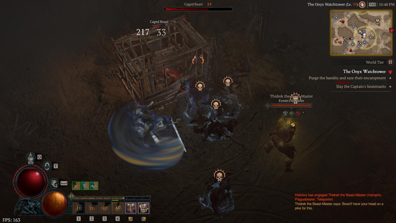 The Whirlwind build offers multiple shouts and high DPS. 