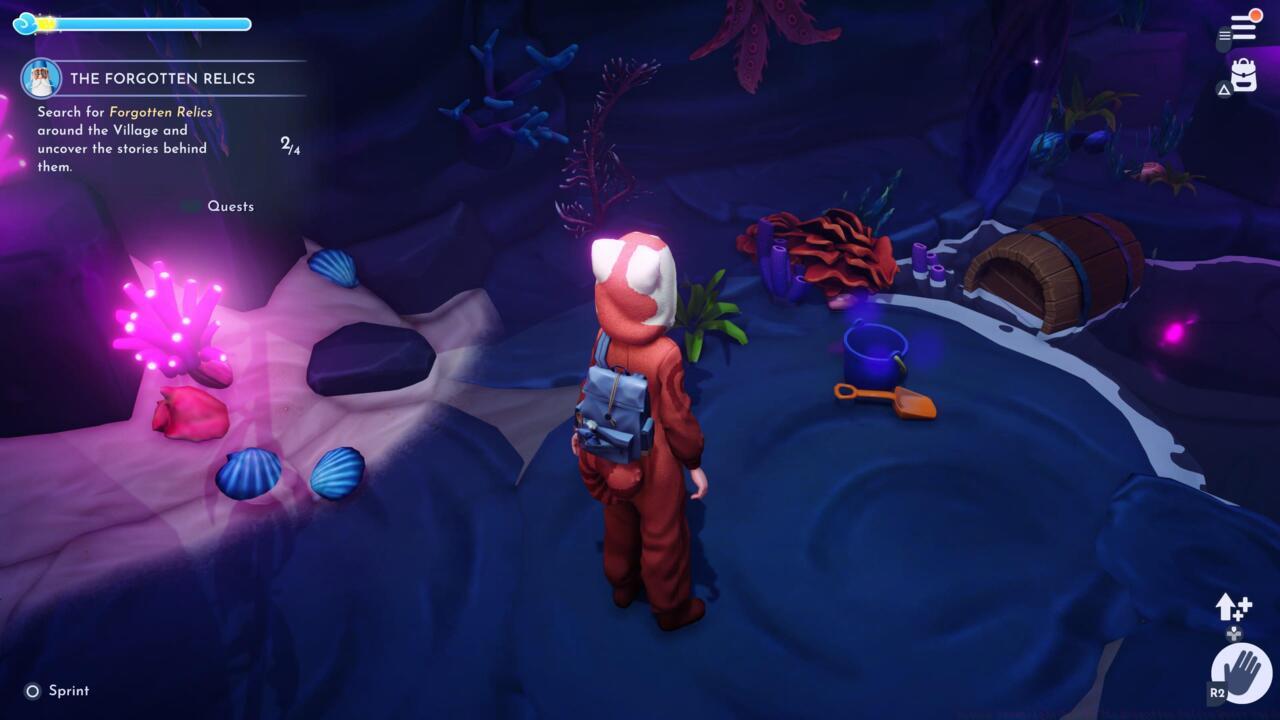 The Beach Toys are located inside the cave where you first met Ursula on the far end of Dazzle Beach.