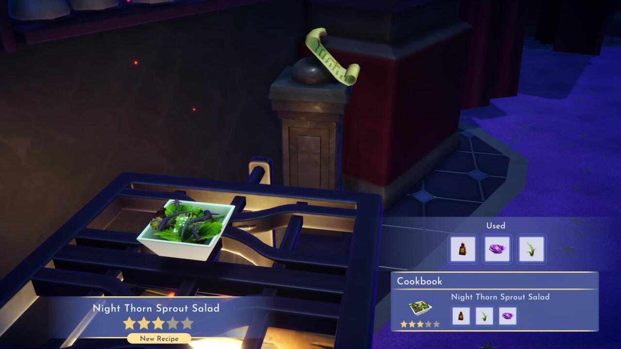 Leave the garlic out to make the Night Thorn Sprout Salad.