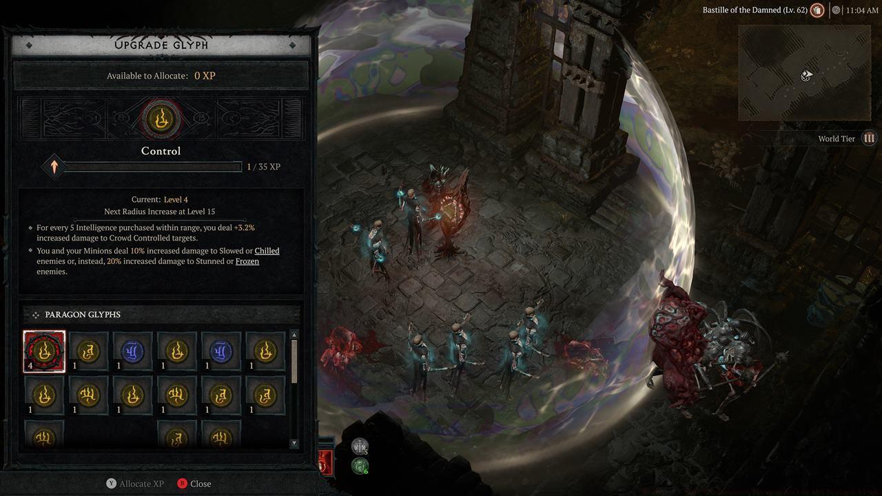 The Control glyph might be one of the best for the class, especially due to the crowd control options (i.e. Cold Skeletal Mages and Corpse Tendrils).