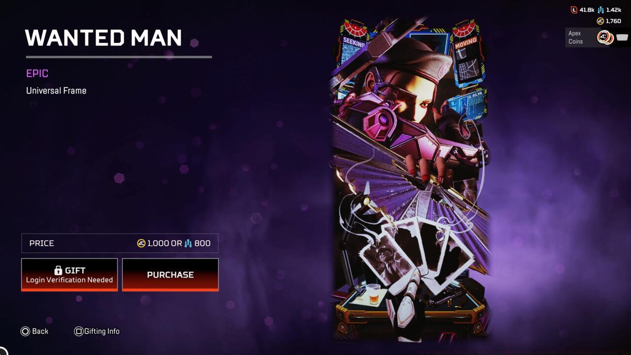 Wanted Man banner frame