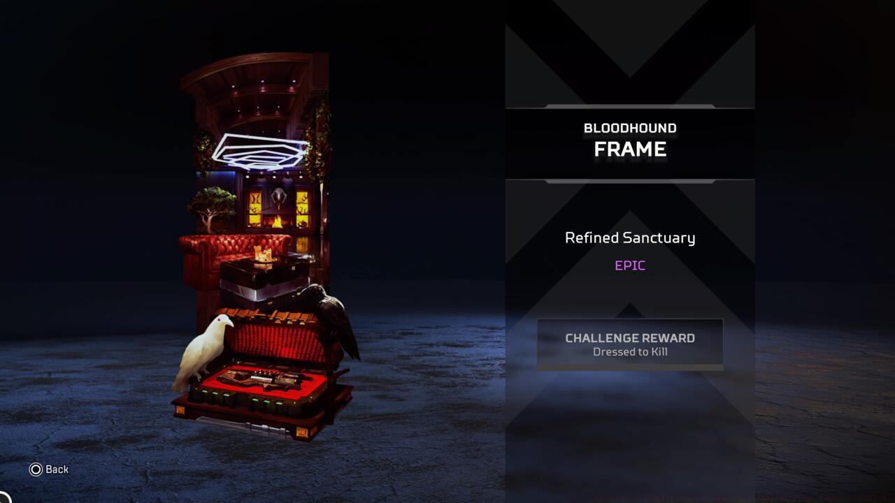 Refined Sanctuary Bloodhound banner frame