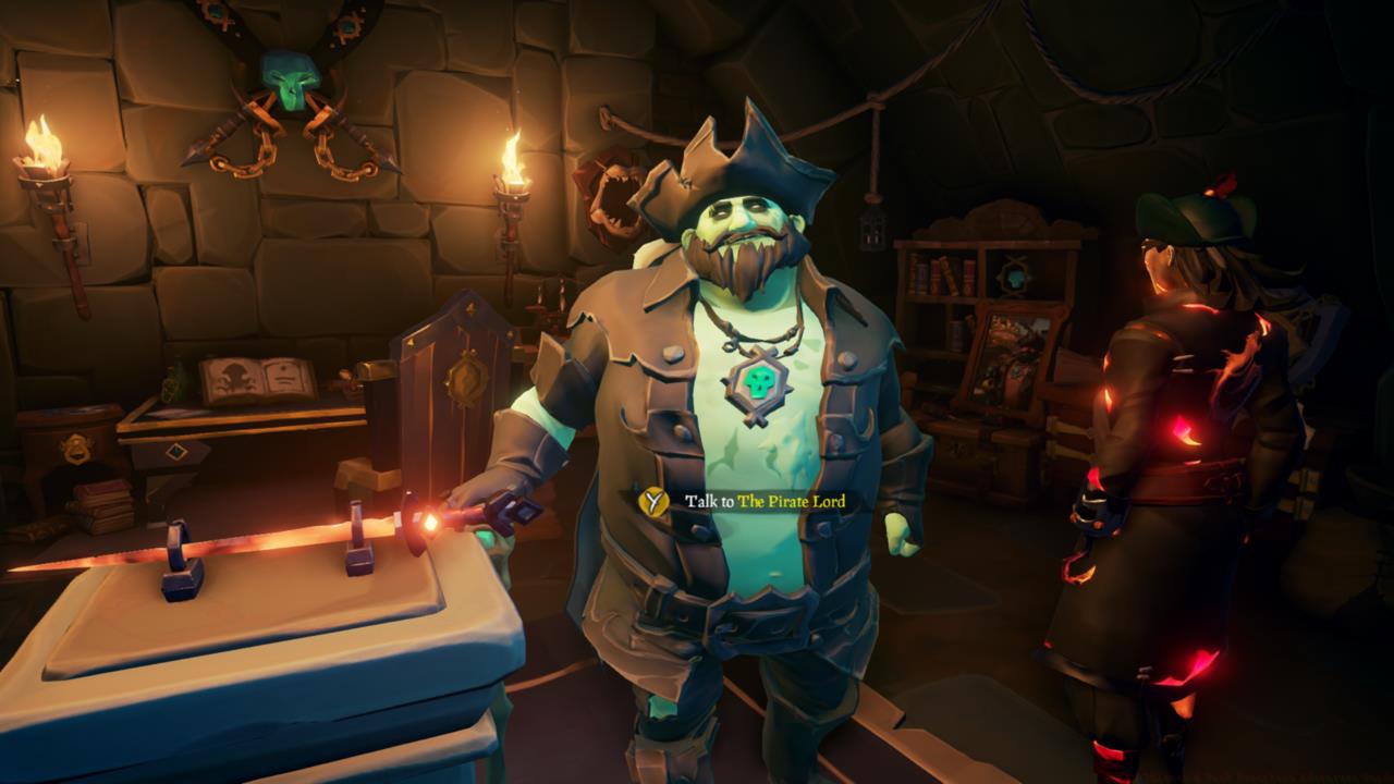 Speak to The Pirate Lord