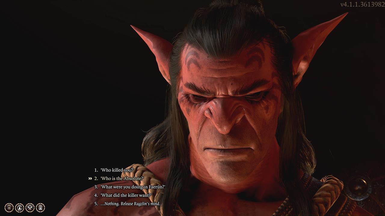 Be careful with the questions that you ask while controlling Dror Ragzlin, or your cover would get blown.