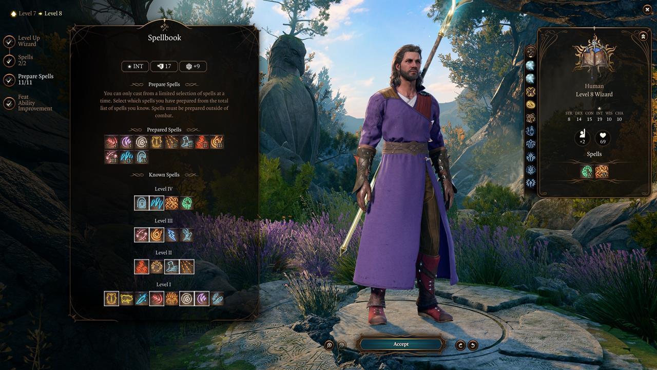 Wizards can learn a ridiculous number of spells.