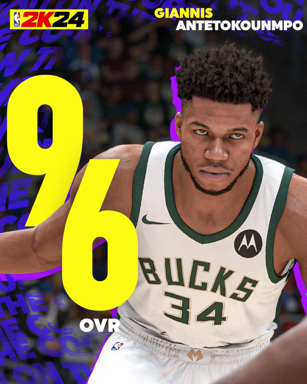 Giannis Antetokunpo - 96 OVR