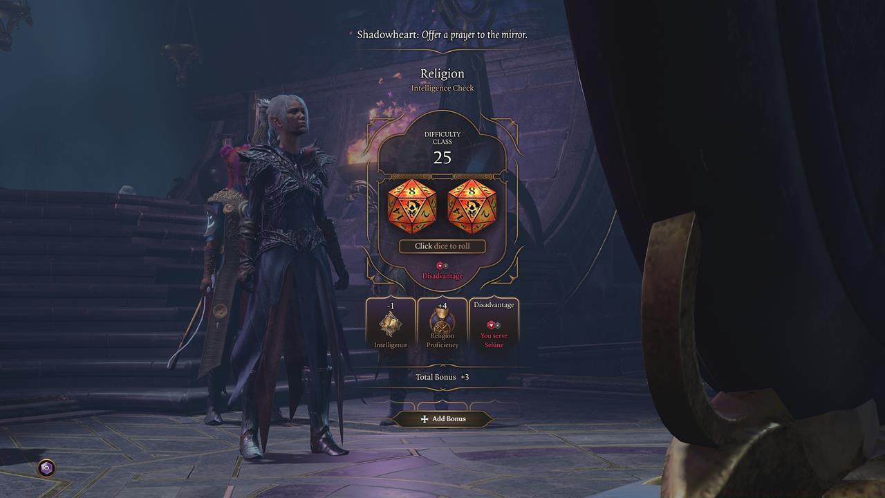 We tried interacting with the Mirror of Loss using Shadowheart, but it felt so wrong that we immediately reloaded our save.