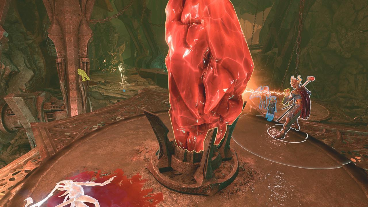 Take out the hostiles, while being careful with your team's positioning. After that, you can destroy the crystals.