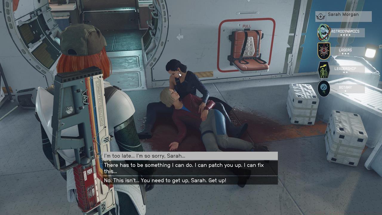 Sarah died aboard The Eye in one of our campaigns.