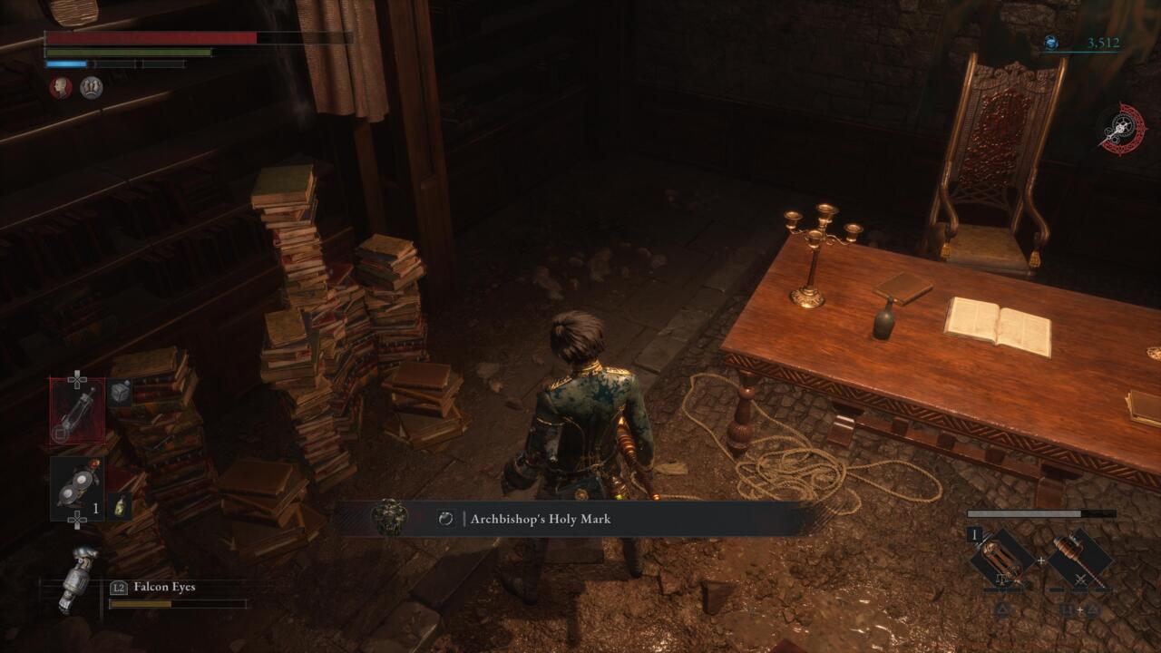 The Archbishop's Holy Mark can be found in his quarters.