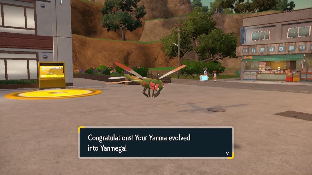 Yanma evolves into Yanmega when they know Ancient Power and level up.