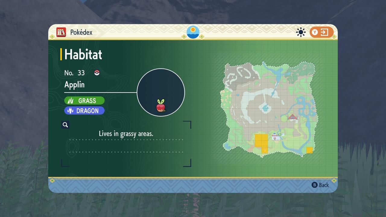 Applin can be found in the two apple orchards in Kitakami.